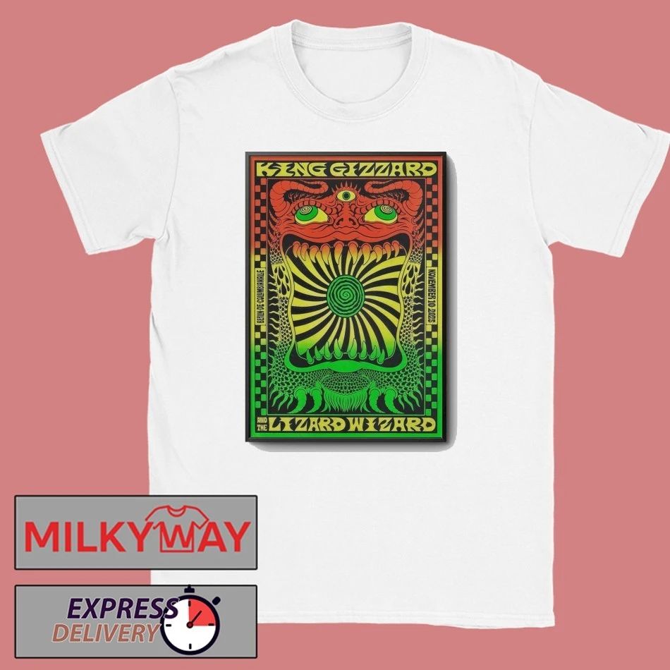 King Gizzard And The Lizard Wizard Nov 10 2025 Columbiahalle Berlin, Germany Poster shirt