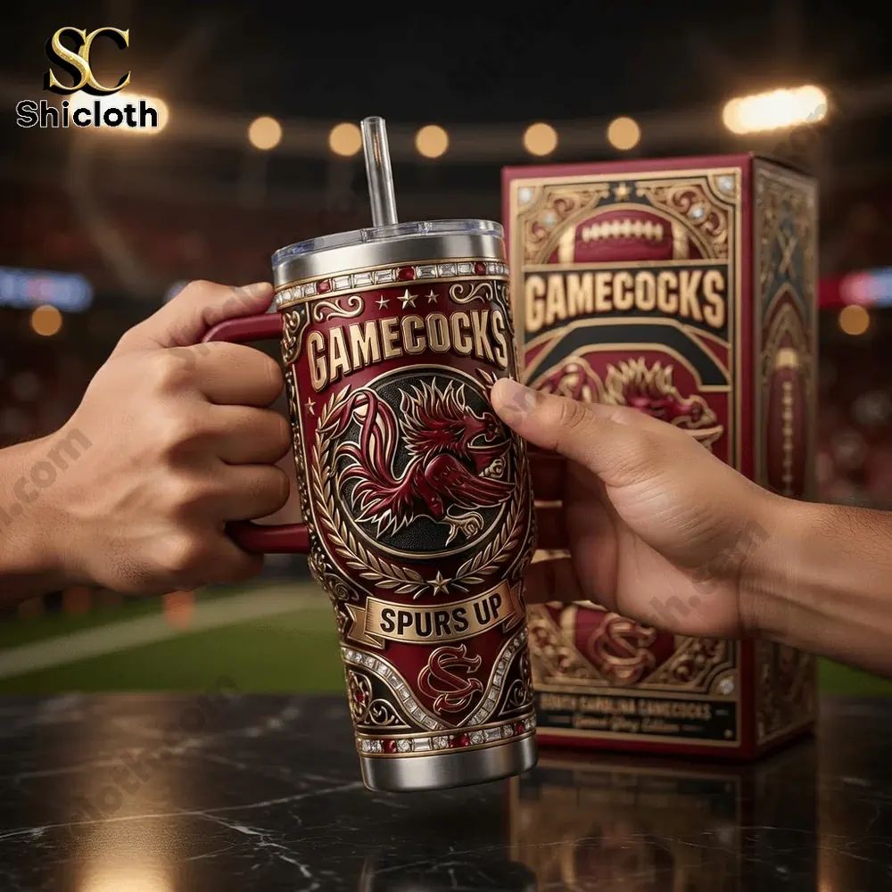 South Carolina Gamecocks Spurs up 40oz Tumbler With Handle