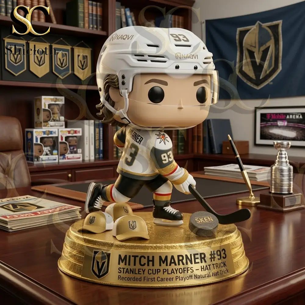 Vegas Golden Knights Mitch Marner #93 Stanley Cup Playoffs Hat Trick Funko Pop! Figure