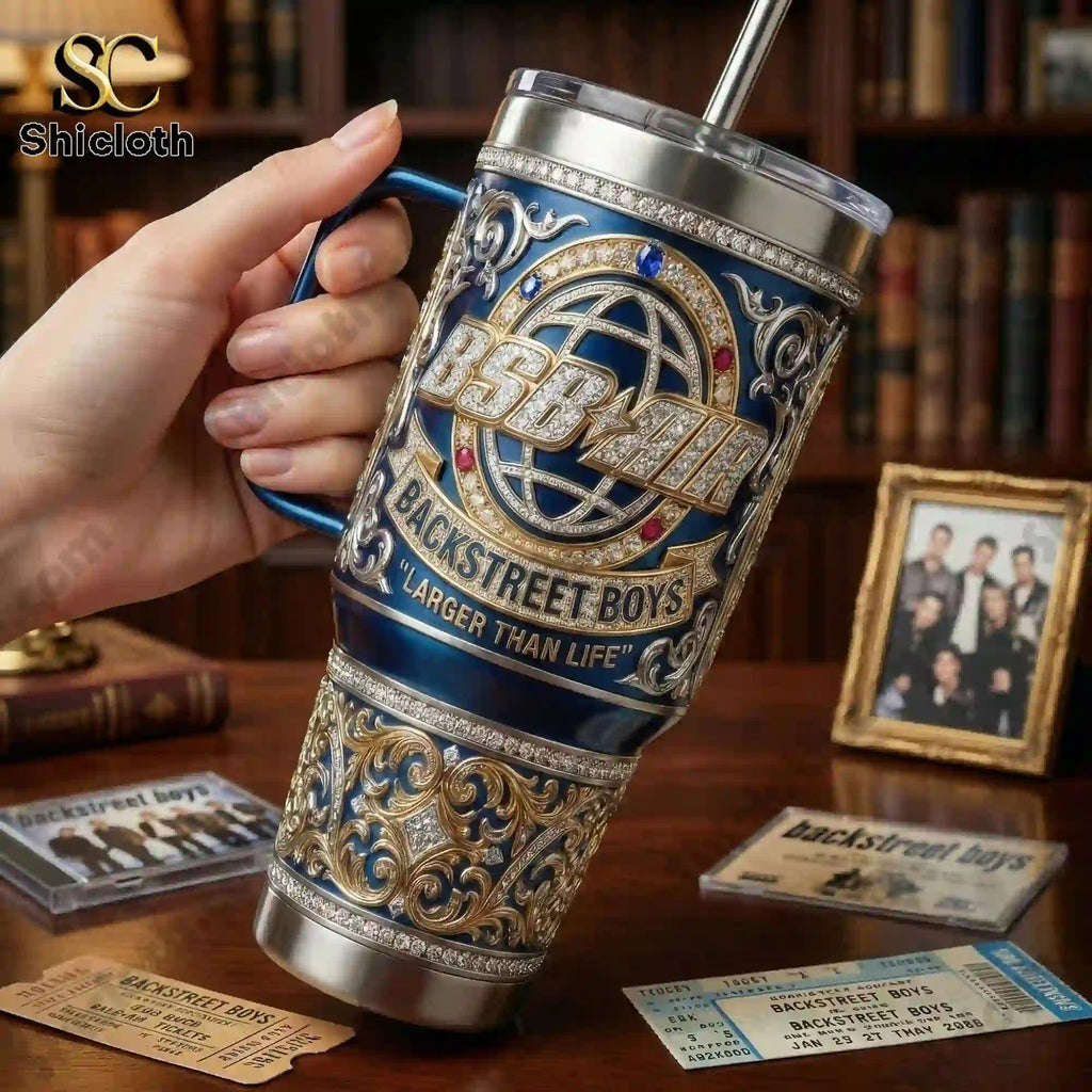 Backstreet Boys Larger Than Life 40oz Tumbler With Handle