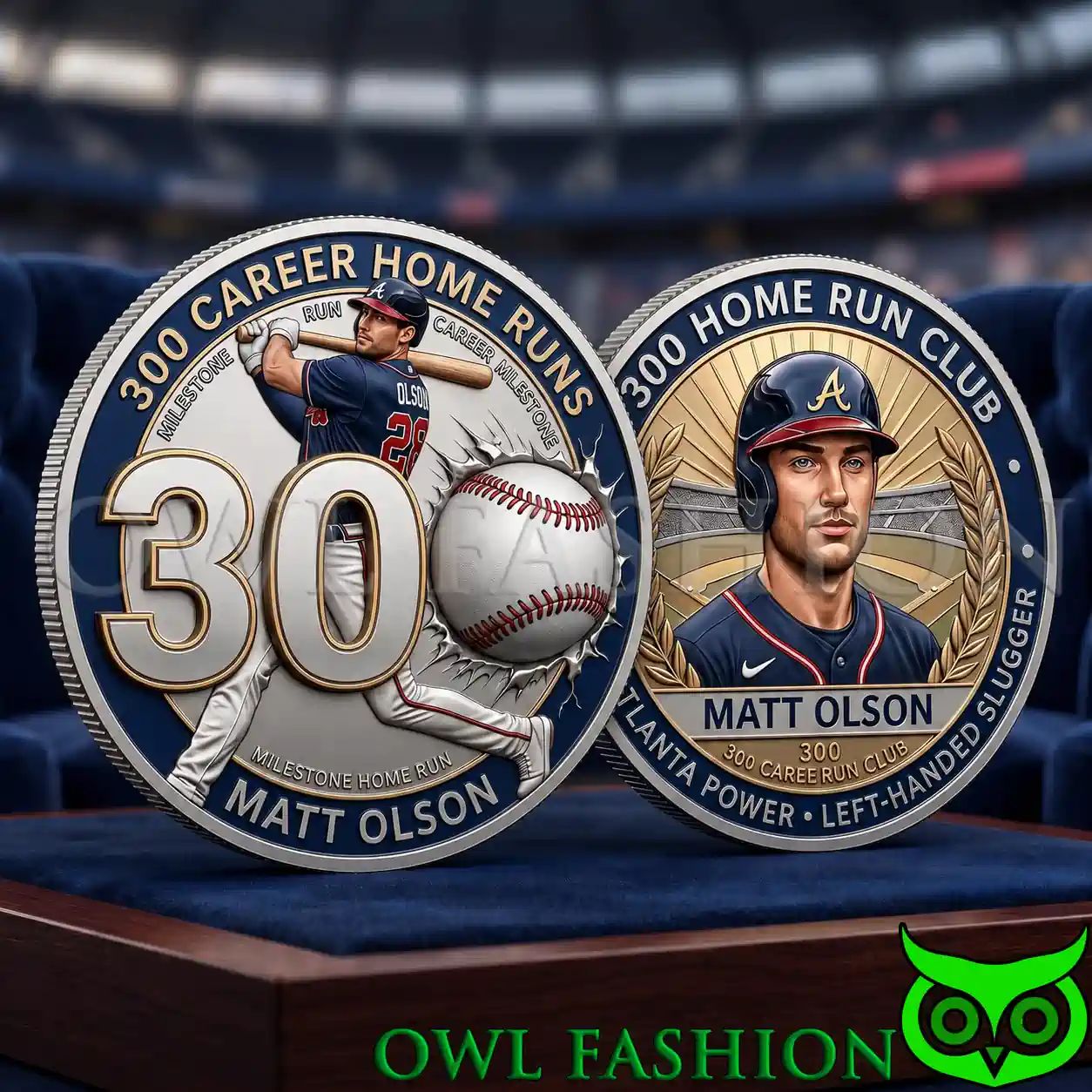Matt Olson 300 Career Home Runs Commemorative Coin