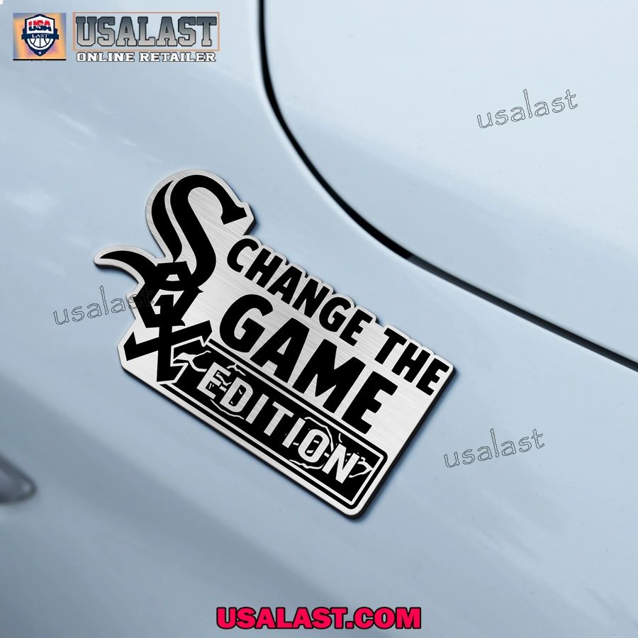 Chicago White Sox Edition Engraved Car Name Badge