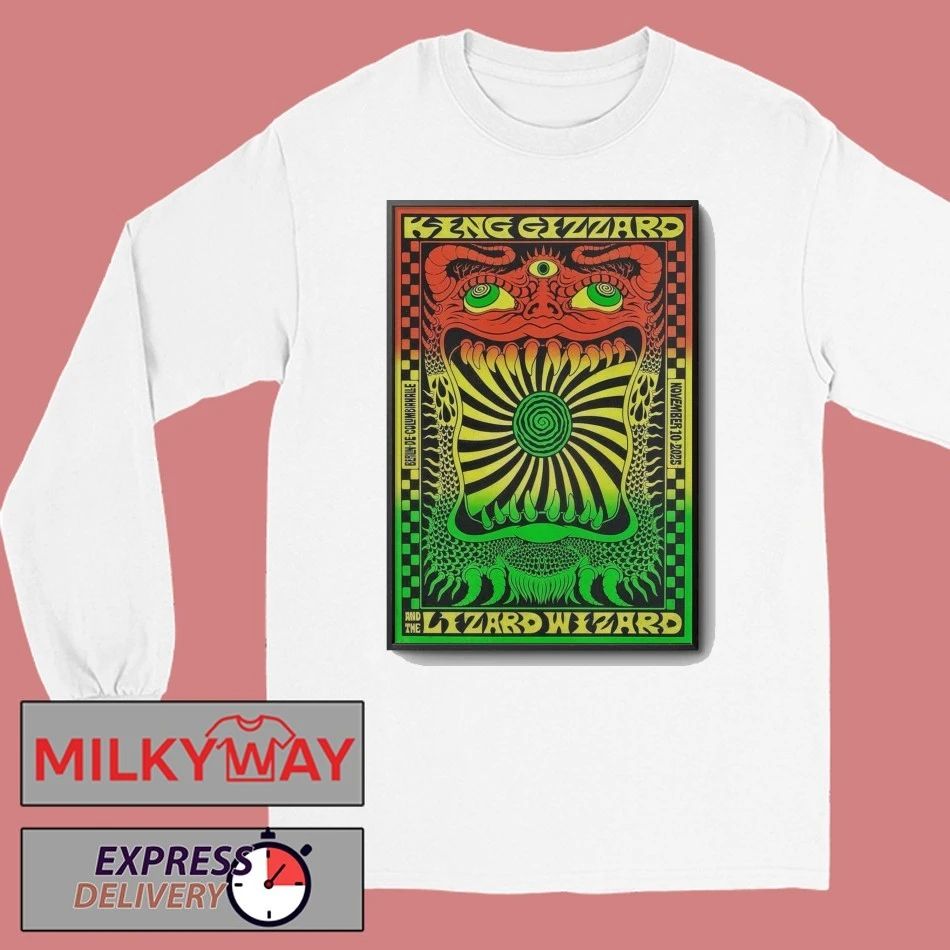 King Gizzard And The Lizard Wizard Nov 10 2025 Columbiahalle Berlin, Germany Poster shirt