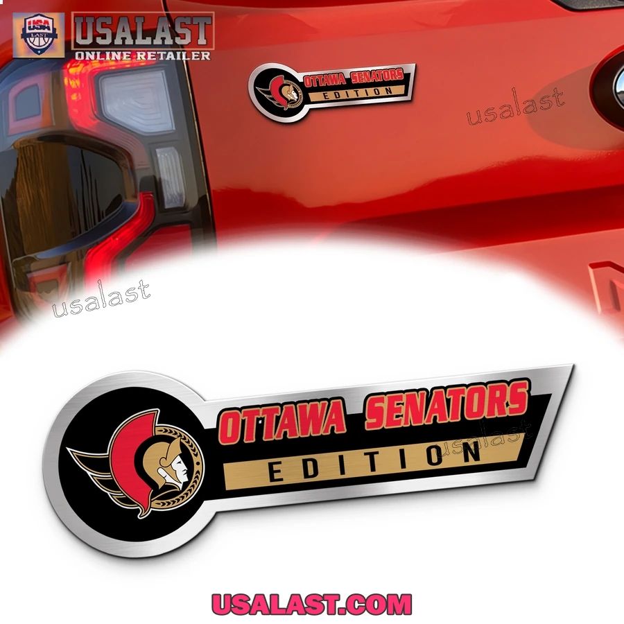 Ottawa Senators Edition 3D Engraved Car Name Emblem