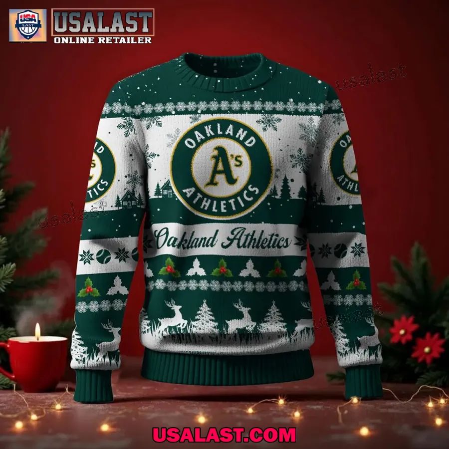Oakland Athletics Ugly Christmas Sweater Jumper