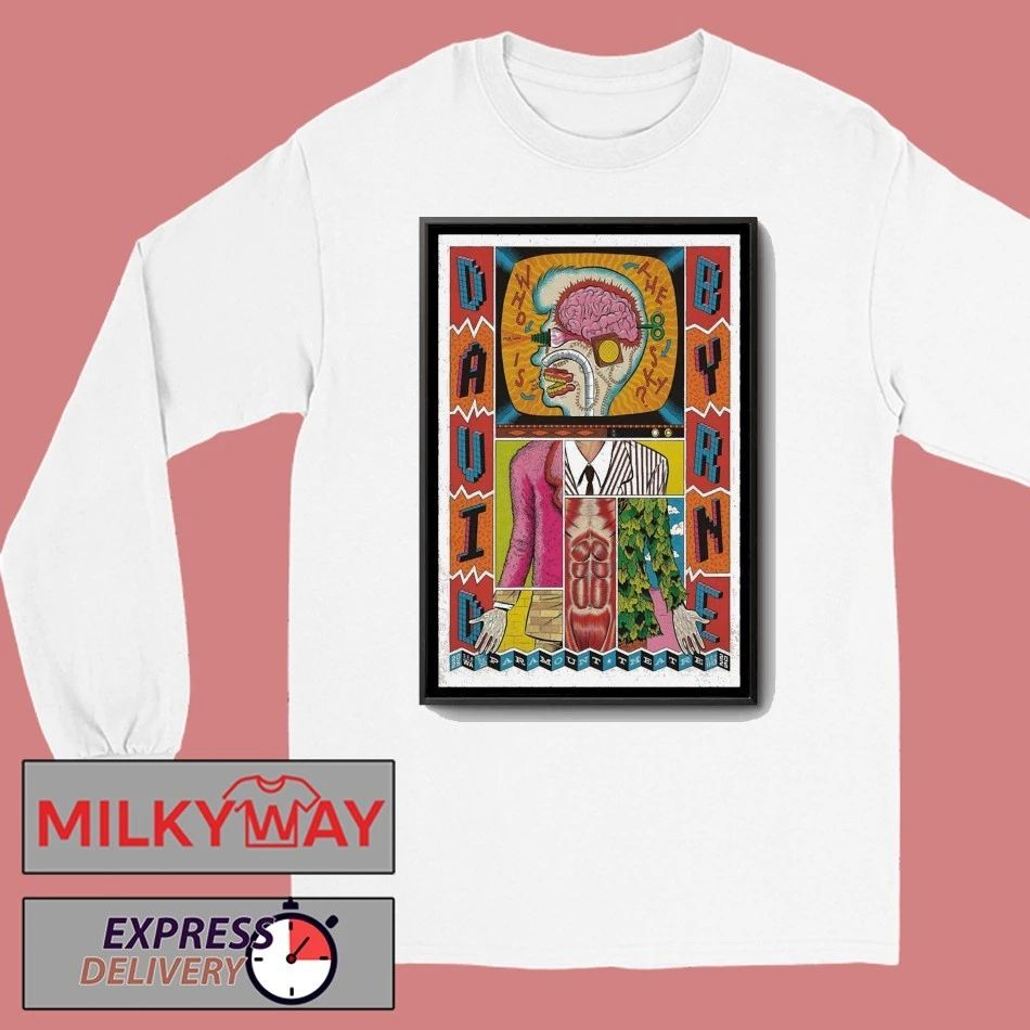 David Byrne The Paramount Theatre Seattle Washington Nov 11-13 2025 Poster shirt