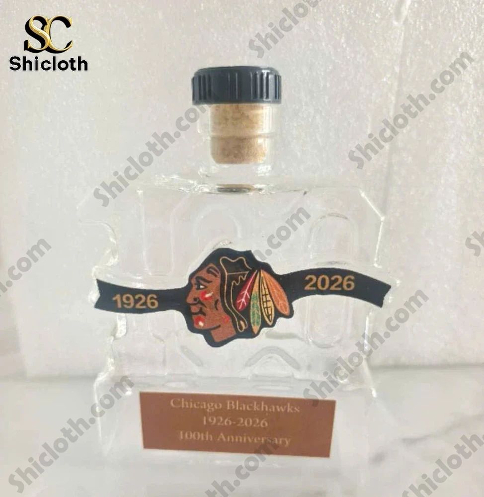 Chicago Blackhawks 100th Anniversary Bottle