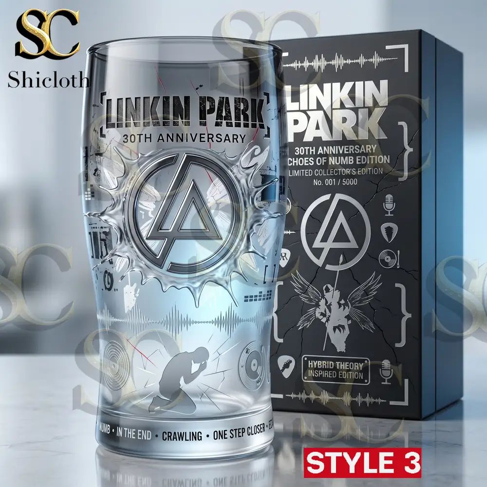 Linkin Park 30th Anniversary Collector Beer Glass