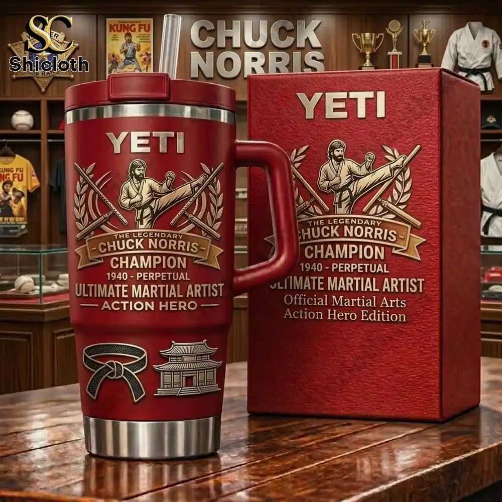 The Legendary Chuck Norris Ultimate Martial Artist Action Hero Yeti Tumbler