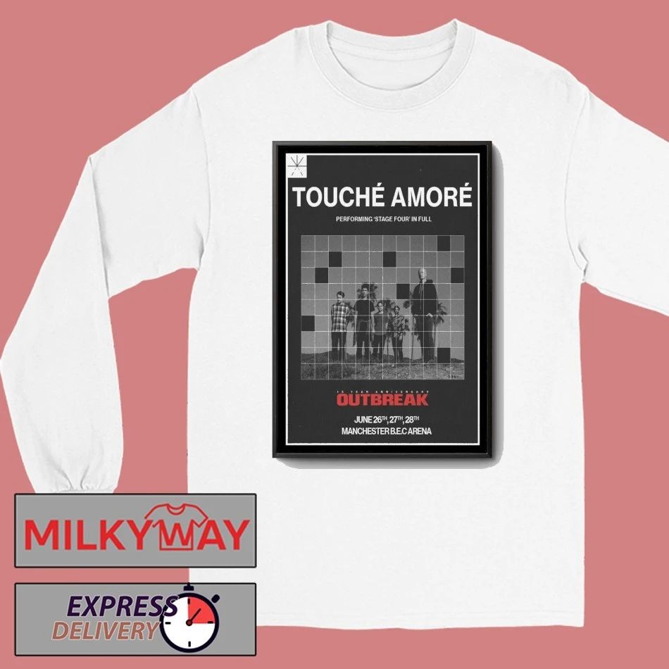 Touche Amore Manchester BEC Arena June 26-28 2026 Poster shirt