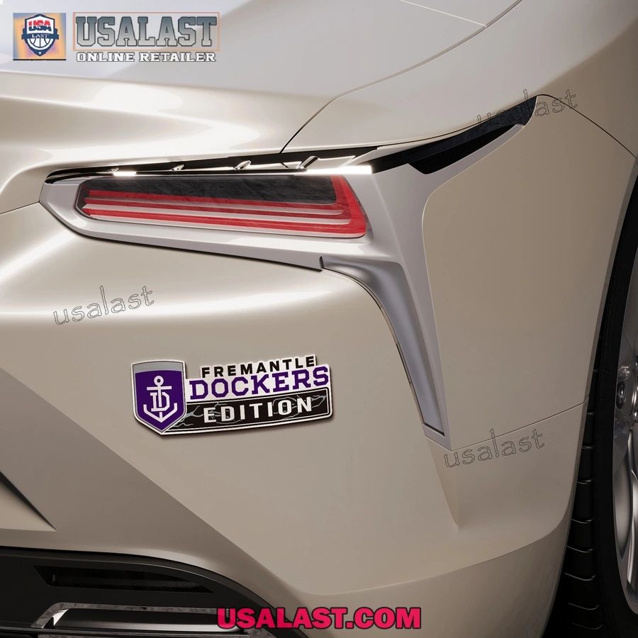 Fremantle Dockers Edition Custom 3D Car Badge Sticker