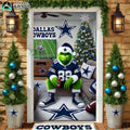 Dallas Cowboys Grinch Christmas Door Cover