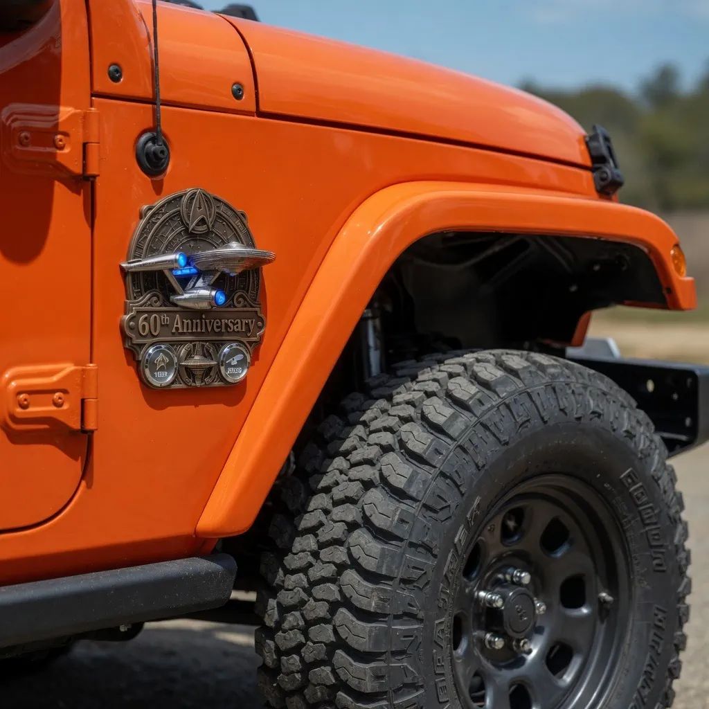 ST 60th Anniversary USS Enterprise NCC-1701 Commemorative Badge