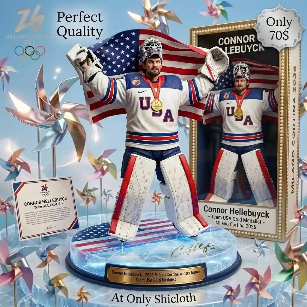 Connor Hellebuyck Team USA Gold Medalist Pop! Figure