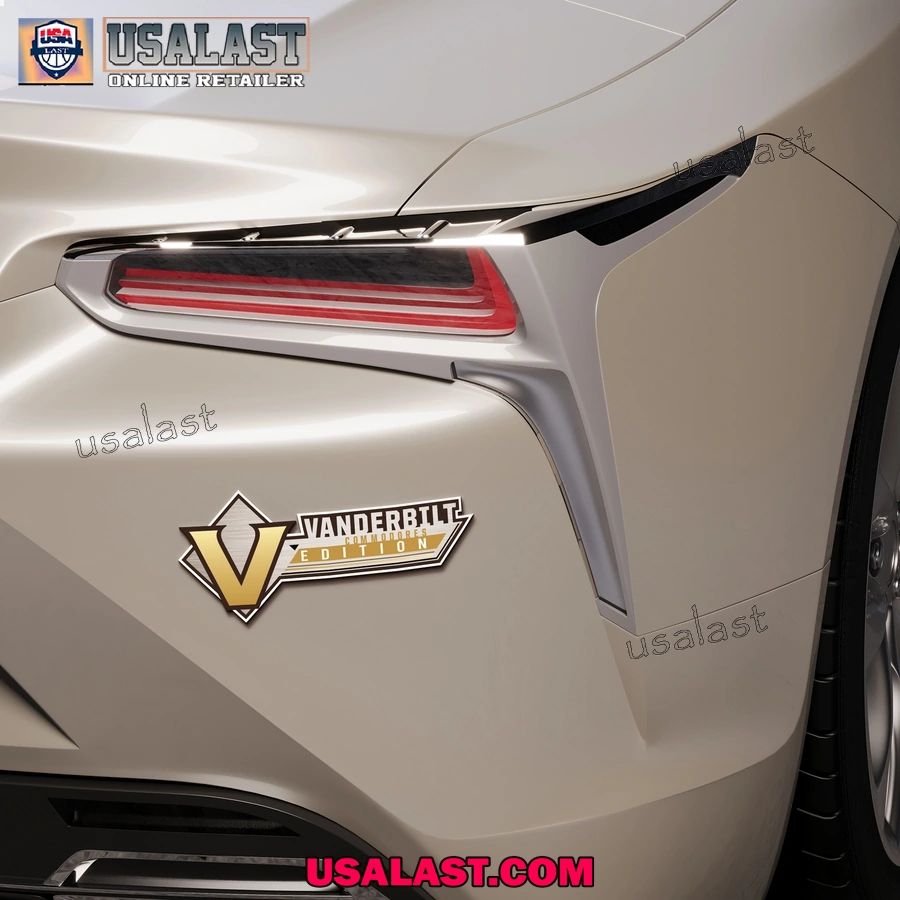 Vanderbilt Commodores Edition 3D Car Badge Sticker