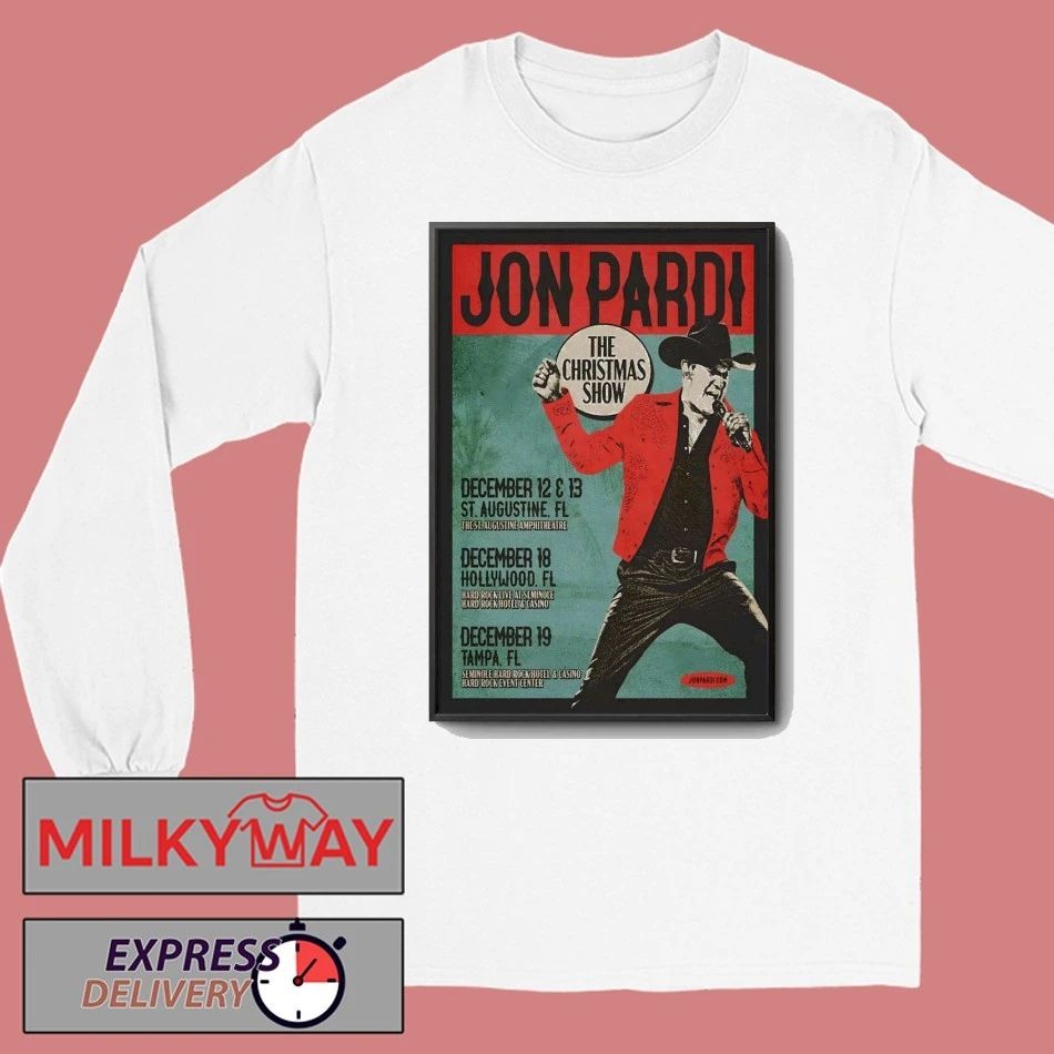 Jon Pardi Dec 12-13 2025 St. Augustine Amphitheatre In St. Augustine, FL Poster shirt