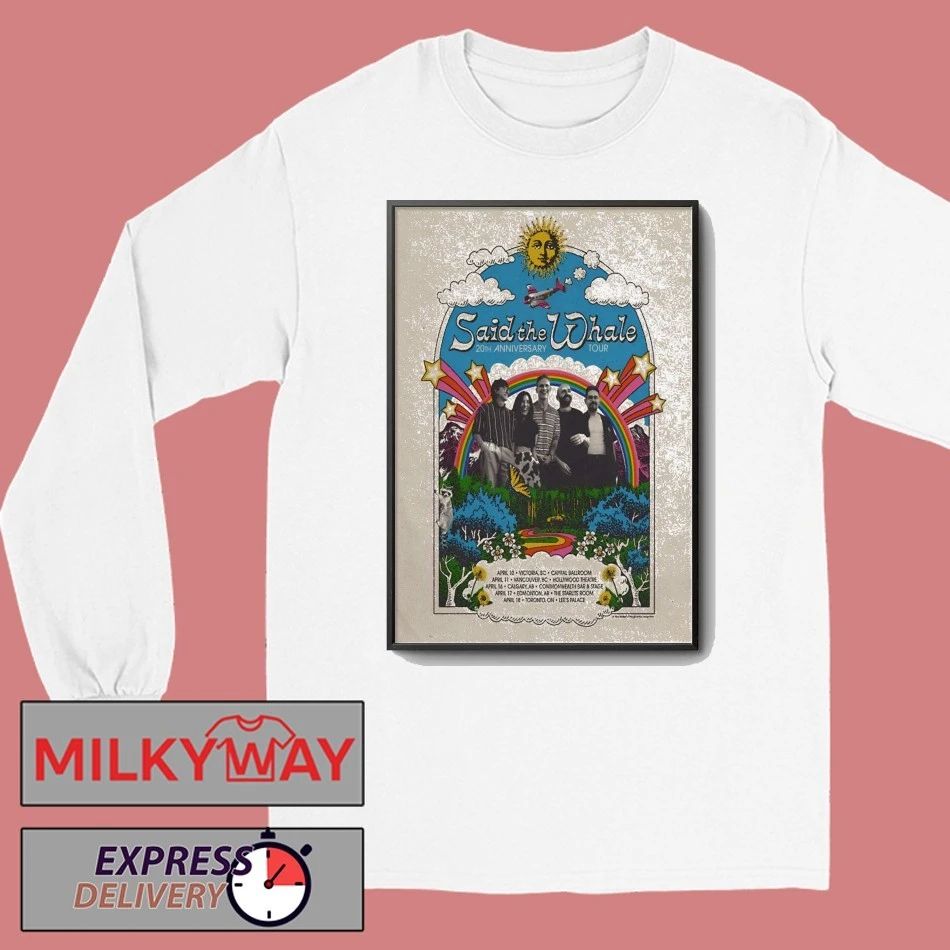 Said The Whale 20th Anniversary 2026 Tour Poster shirt