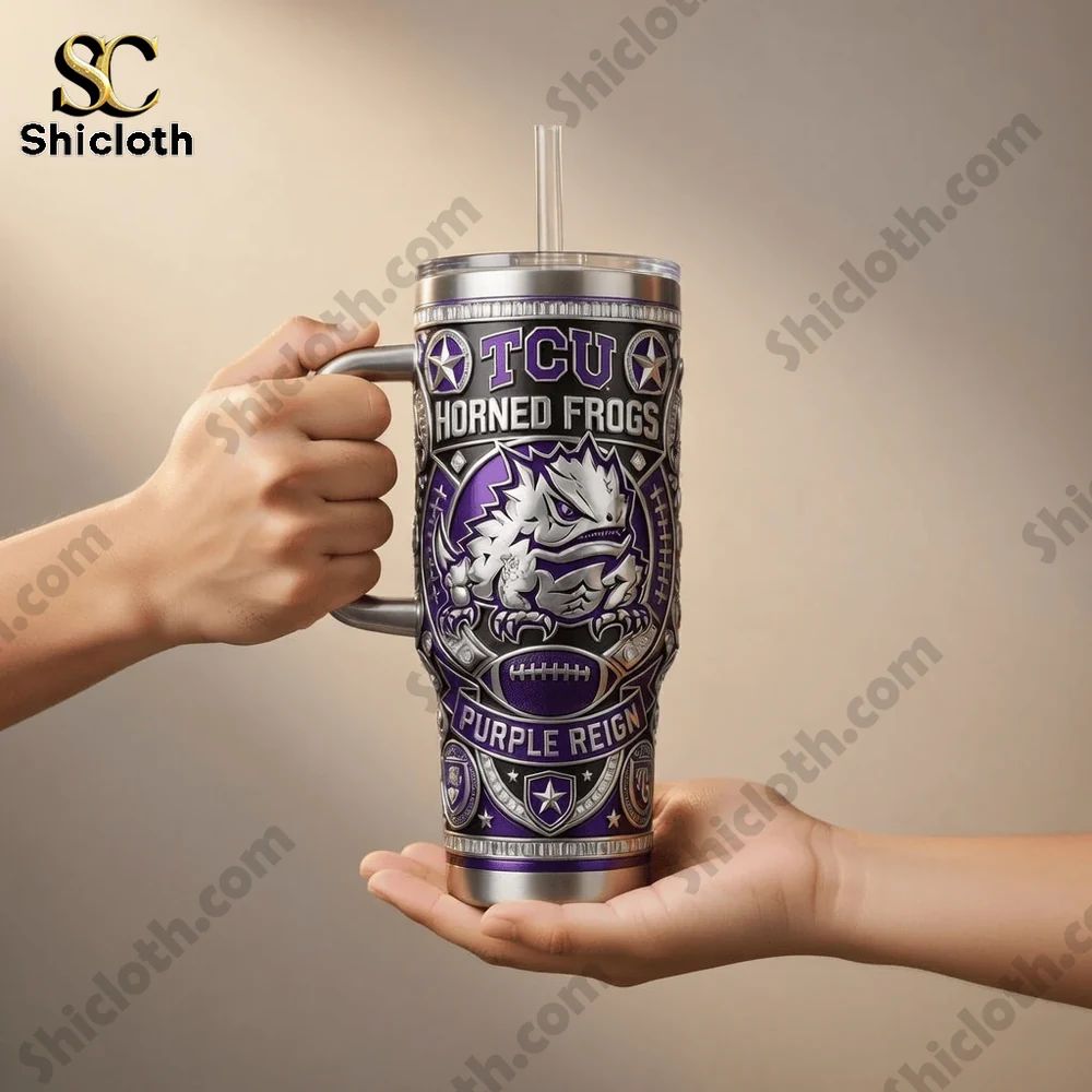 Tervis TCU Horned Frogs. 40oz Tumbler With Handle