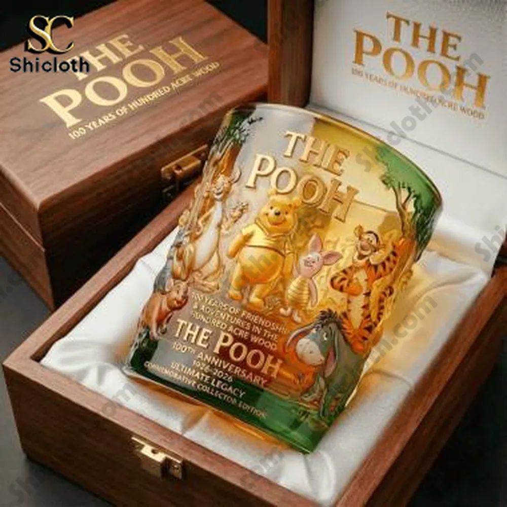 The Pooh 100th Anniversary Ultimate Legacy Collector Opaque Whiskey Glass