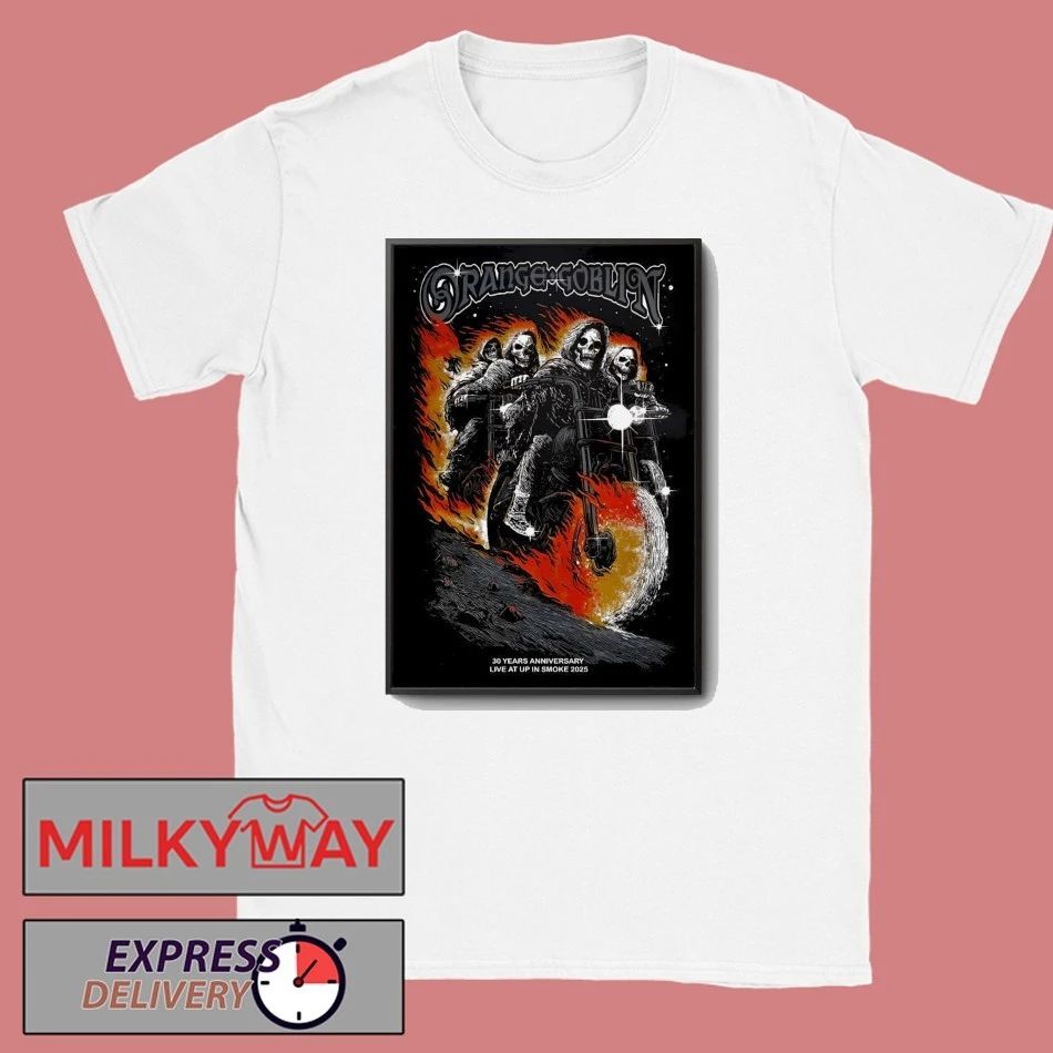 Orange Goblin 2025 Live At Up In Smoke Show Poster shirt
