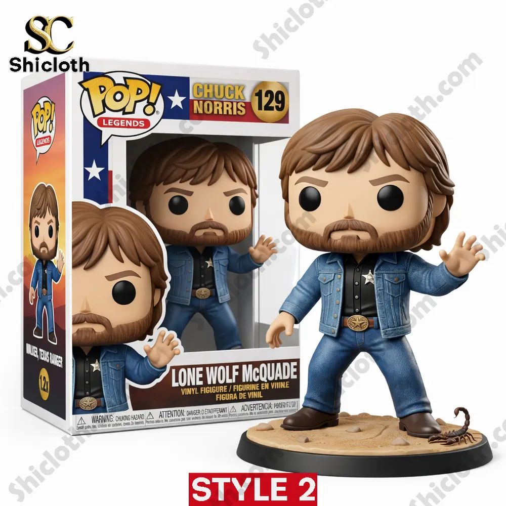 Chuck Norris Legends Lone Wolf & Roundhouse Funko Pop! Figure