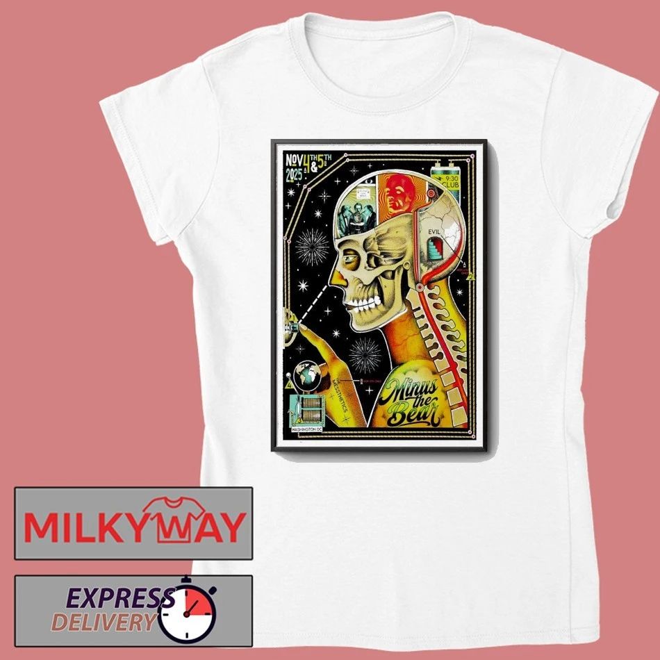 Minus The Bear 11 4-11 5 2025 Washington DC Poster shirt