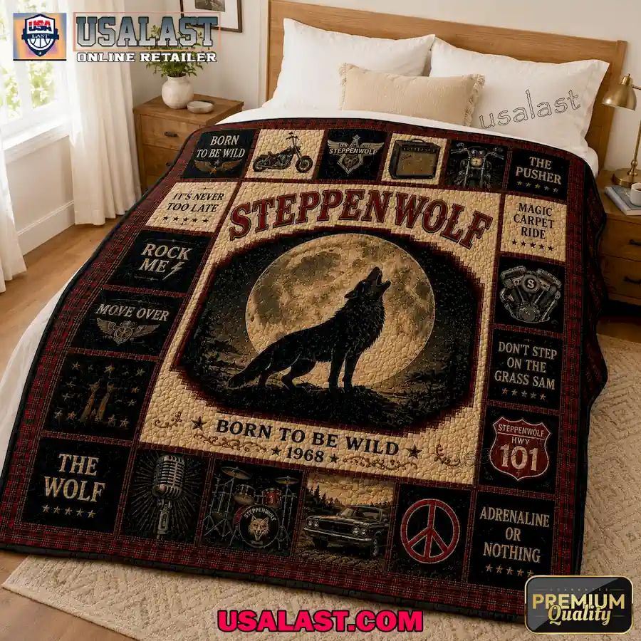 SteppenWolf Born To Be Wild 1968 Quilt Blanket
