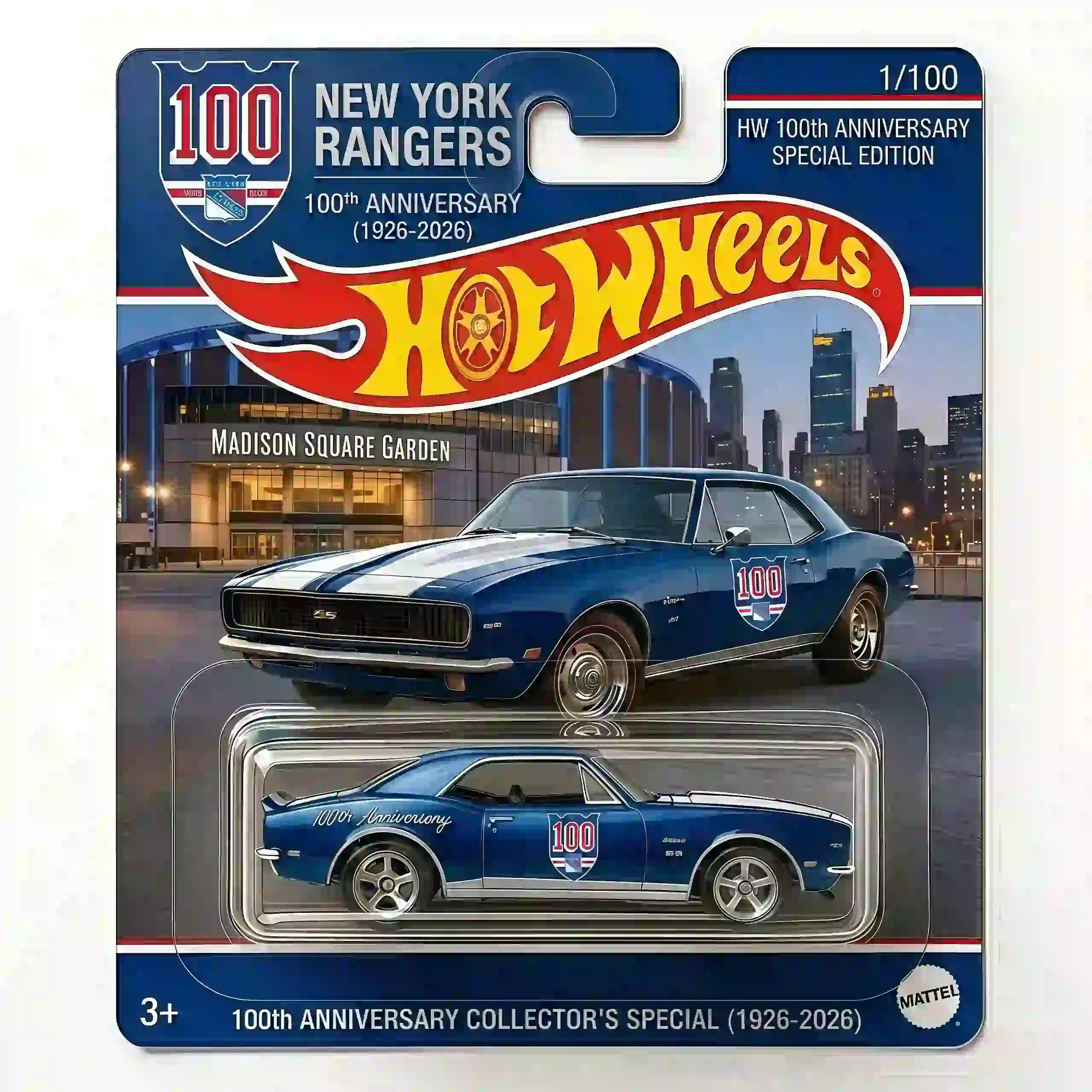 Wheels New York Rangers 100th Anniversary Chevrolet Camaro