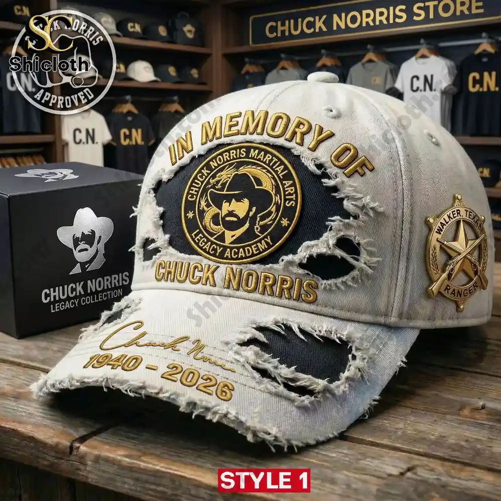 In Memory Of Chuck Norris Martial Arts Cap Hat