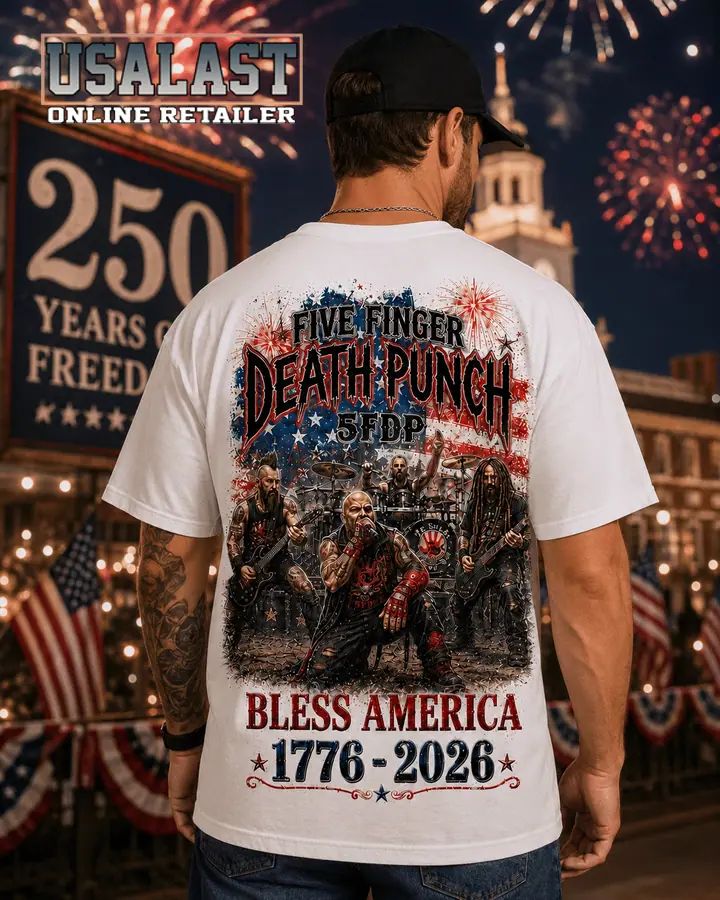Five Finger Death Punch Bless America 250th Anniversary 3D T-Shirt