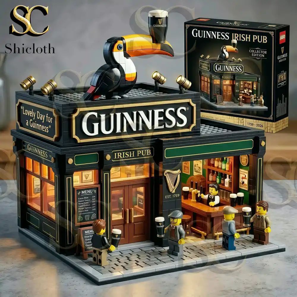 Guinness Irish Pub Collector Building Brick Set
