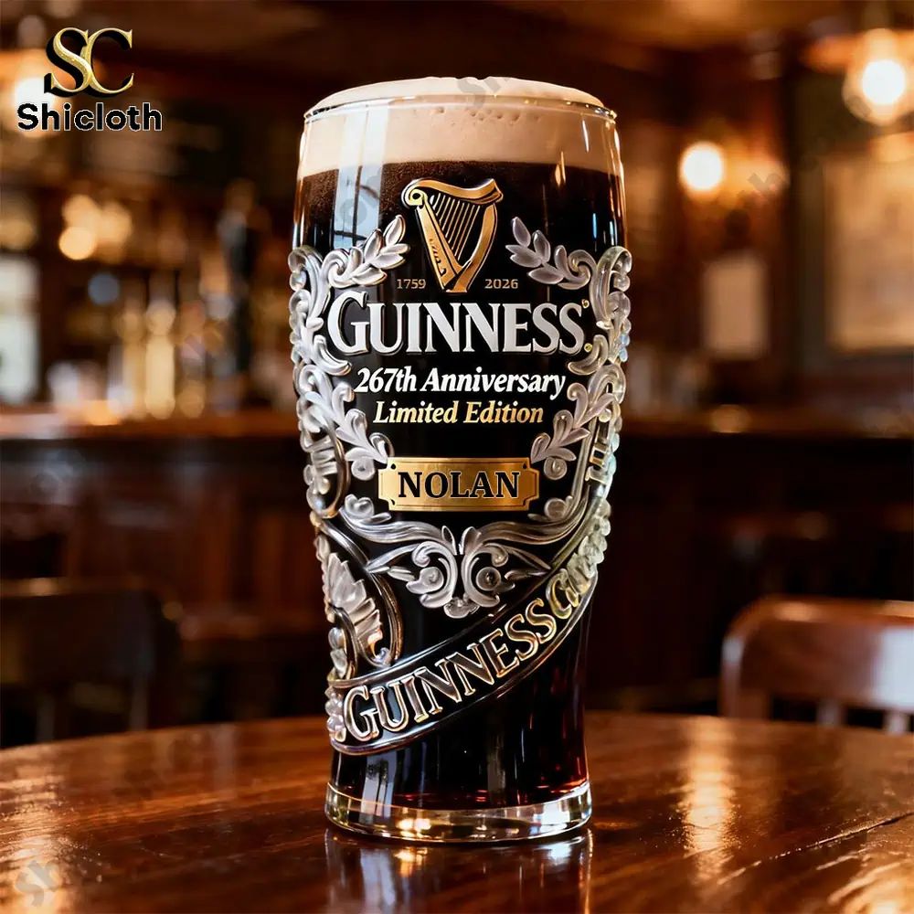 Guinness 267th Anniversary Limited Edition Personalized Pint Glass