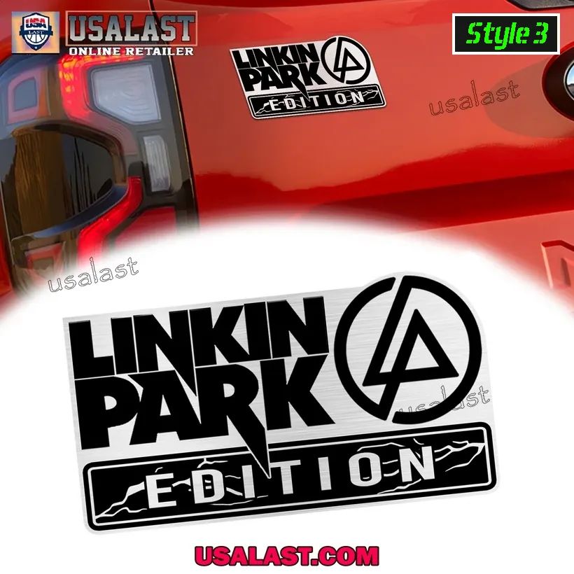 Linkin Park Edition 3D Engraved Car Emblem Sticker