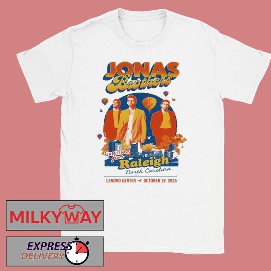 Jonas Brothers Tour Raleigh, NC Event 10.29.2025 shirt
