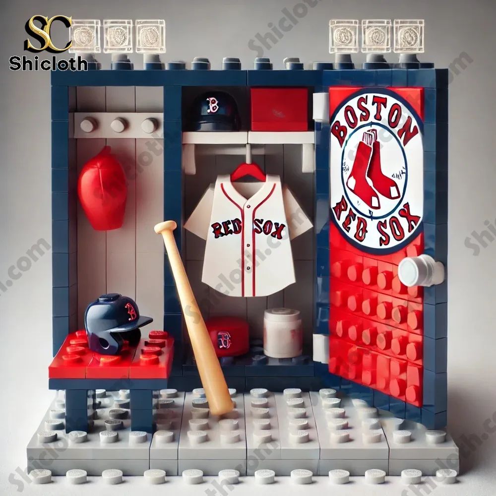 Boston Red Sox Locker Room Building Blocks