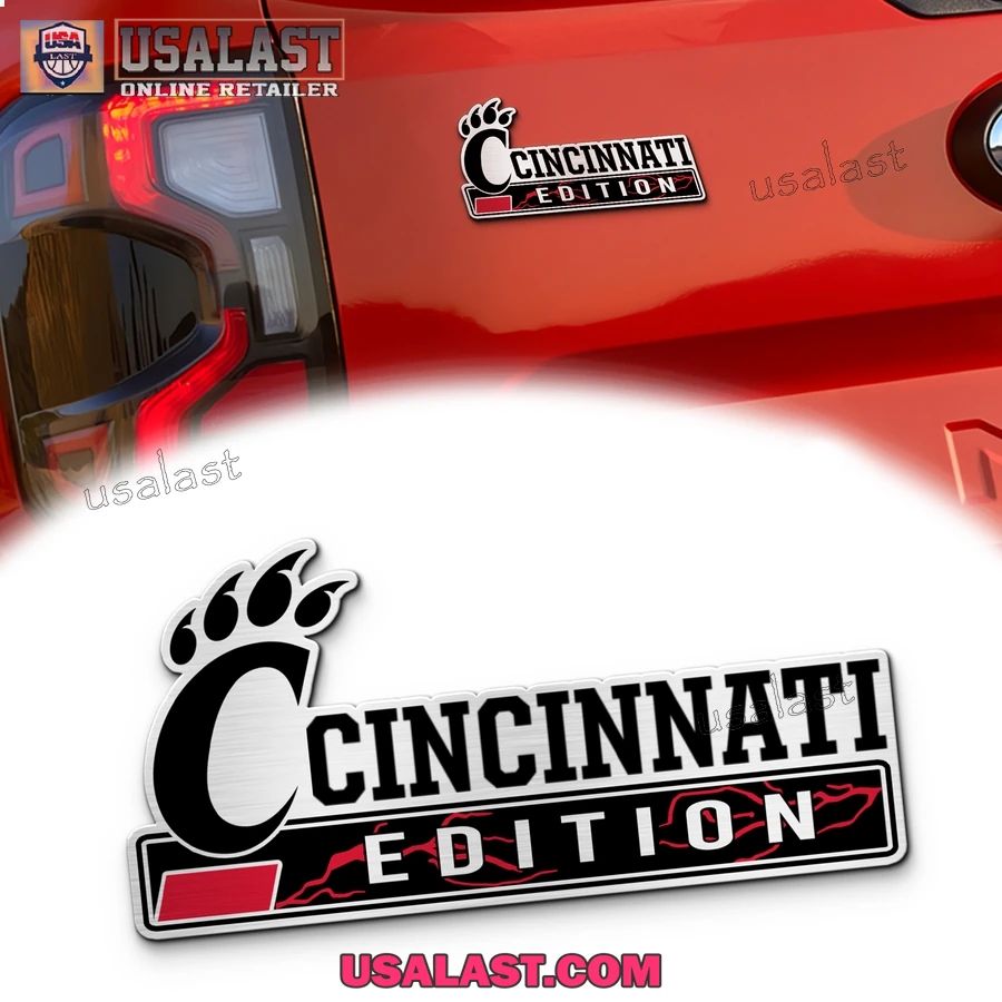Cincinnati Bearcats Edition 3D Car Emblem Badge