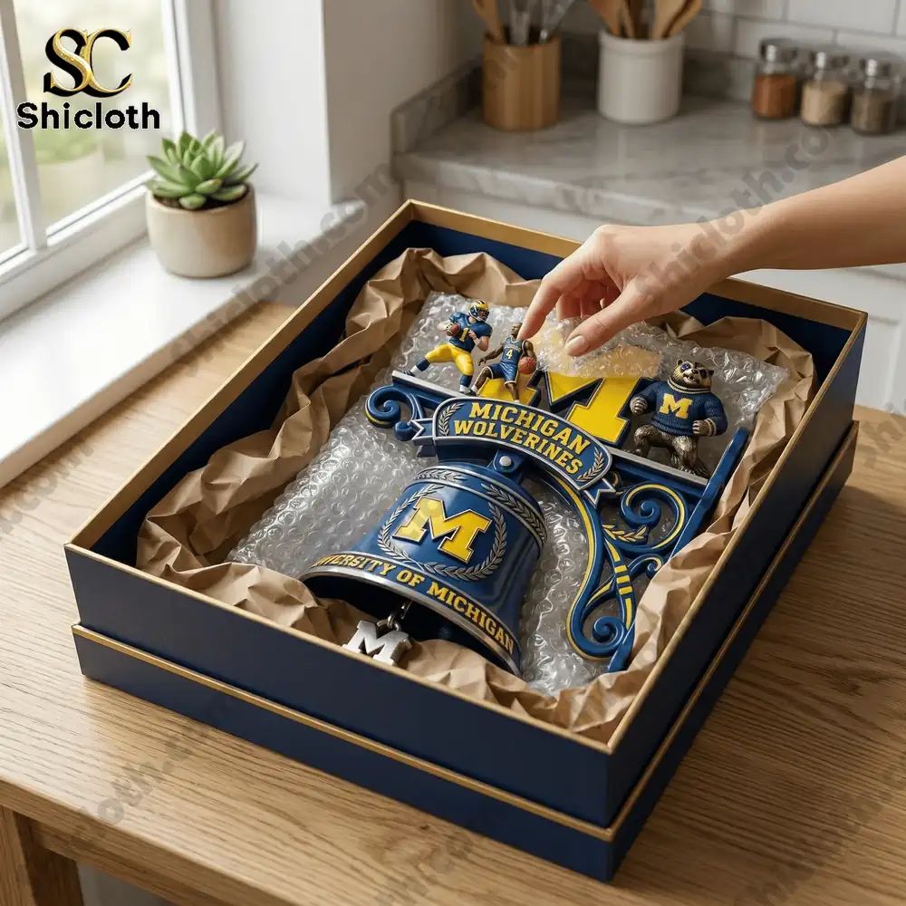 Michigan Wolverines NCAA Premium Wall Bell