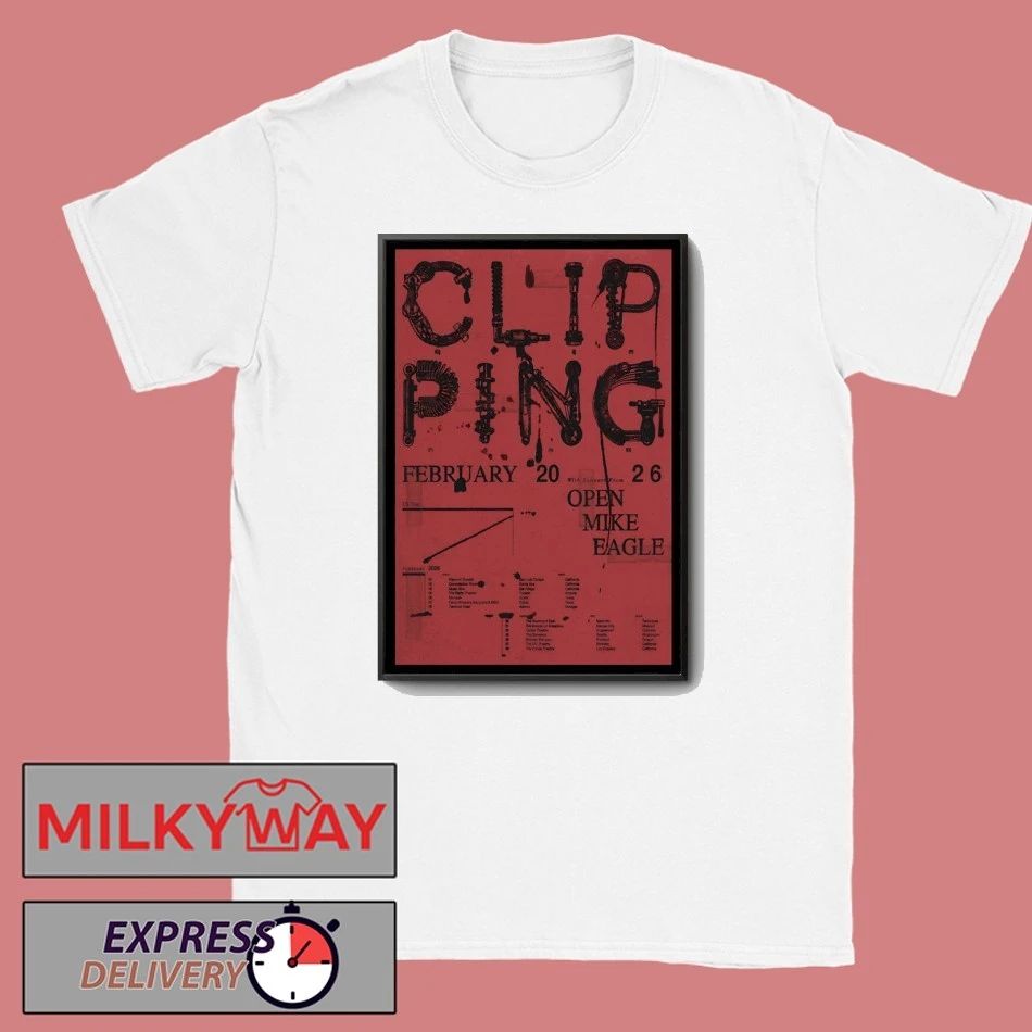 Clipping February 2026 Tour USA Poster shirt