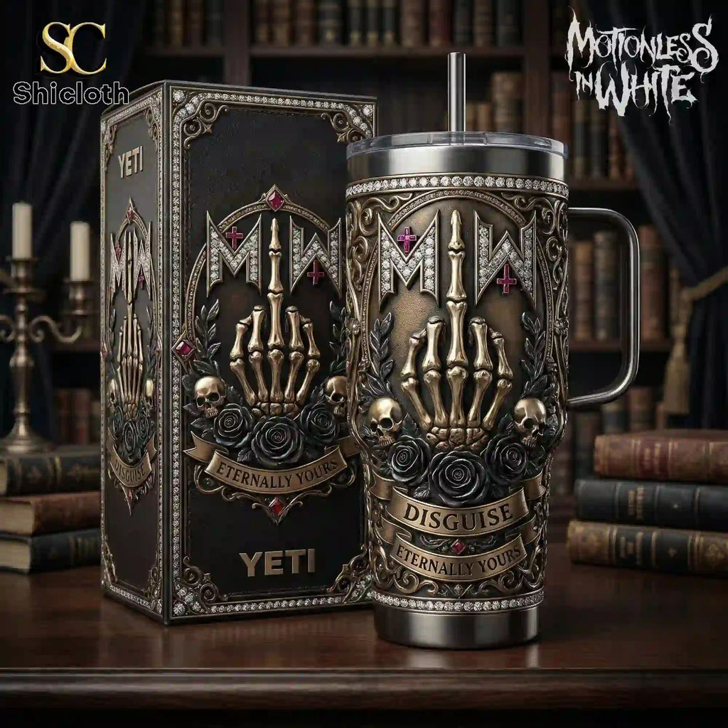 Motionless in White Eternally Yours 40oz Tumbler With Handle