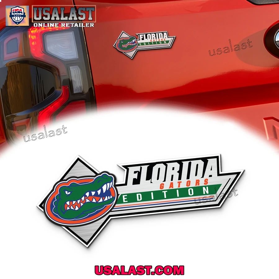 Florida Gators Edition 3D Car Badge Sticker