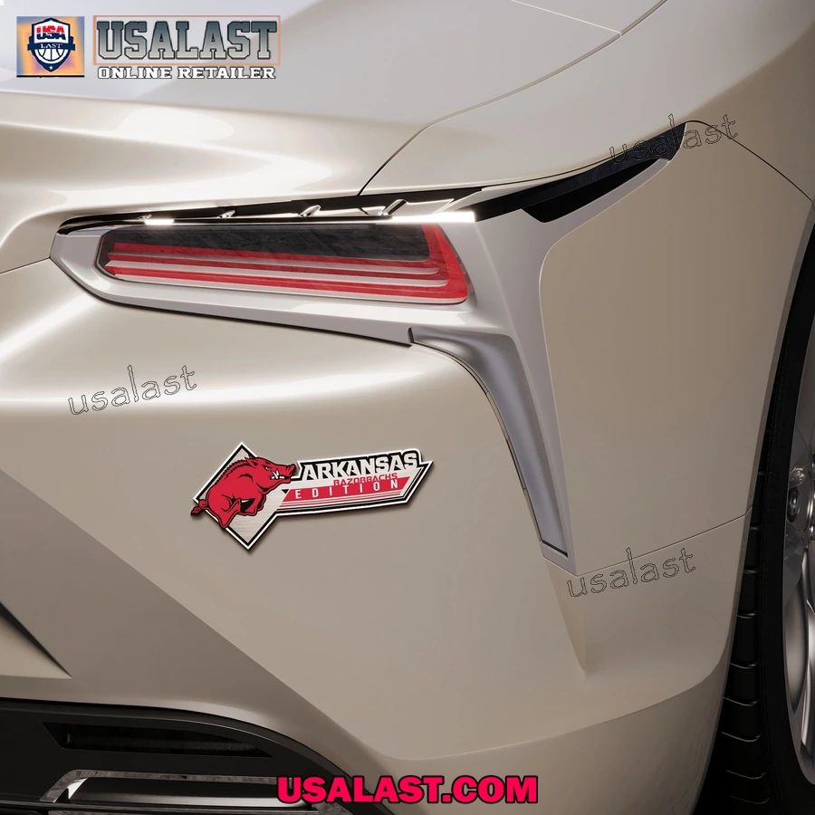 Arkansas Razorbacks Edition 3D Car Badge Sticker