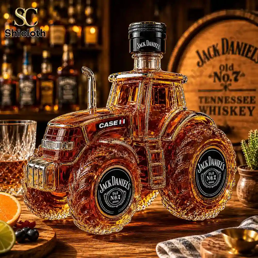 Case IH Tractor Crown Royal Whiskey Bottle