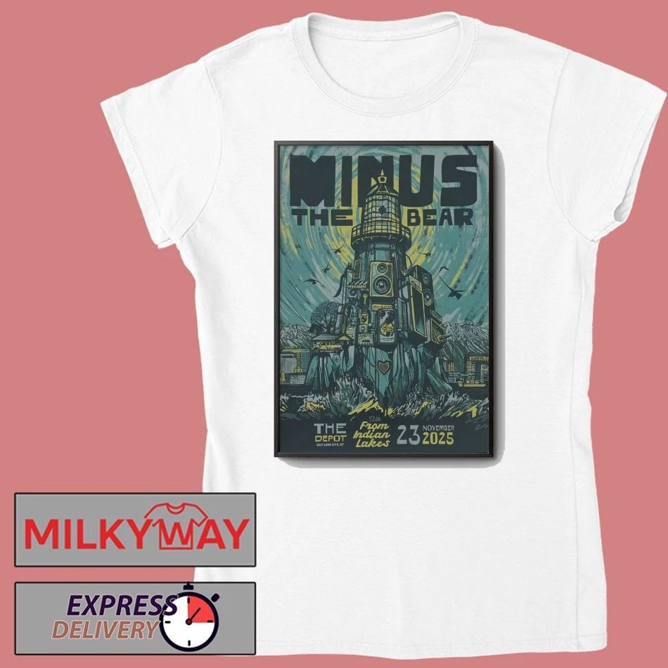 Minus The Bear Nov 23 2025 In Salt Lake City UT Poster shirt