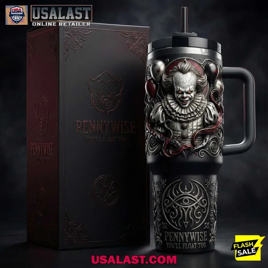 Pennywise 3D Horror Tumbler With Handle