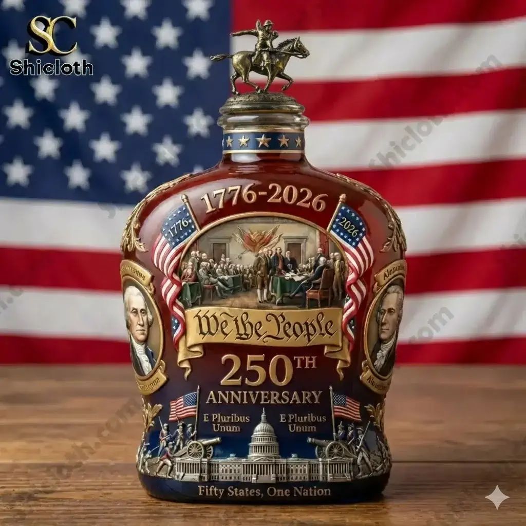 Trending US We The People 250th Anniversary 1776-2026 Whisky Bottle
