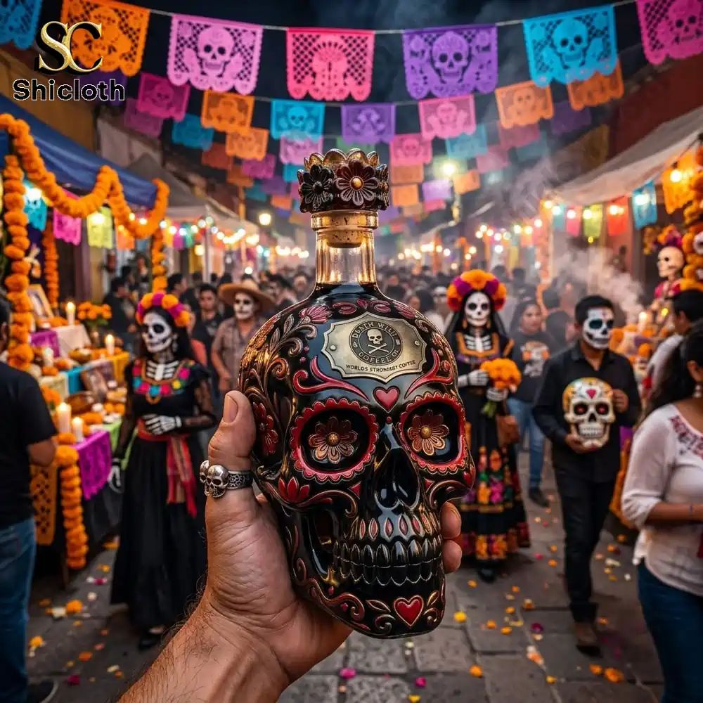 Death Wish Coffee World’s Strongest Coffee Tequila Skull Bottle