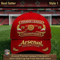 Arsenal Premier League Champions 2025-2026 Cap Hat