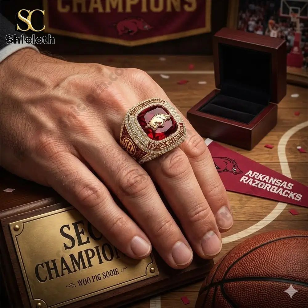Arkansas Razorbacks 2026 SEC Men’s Basketball Champions Championship Ring
