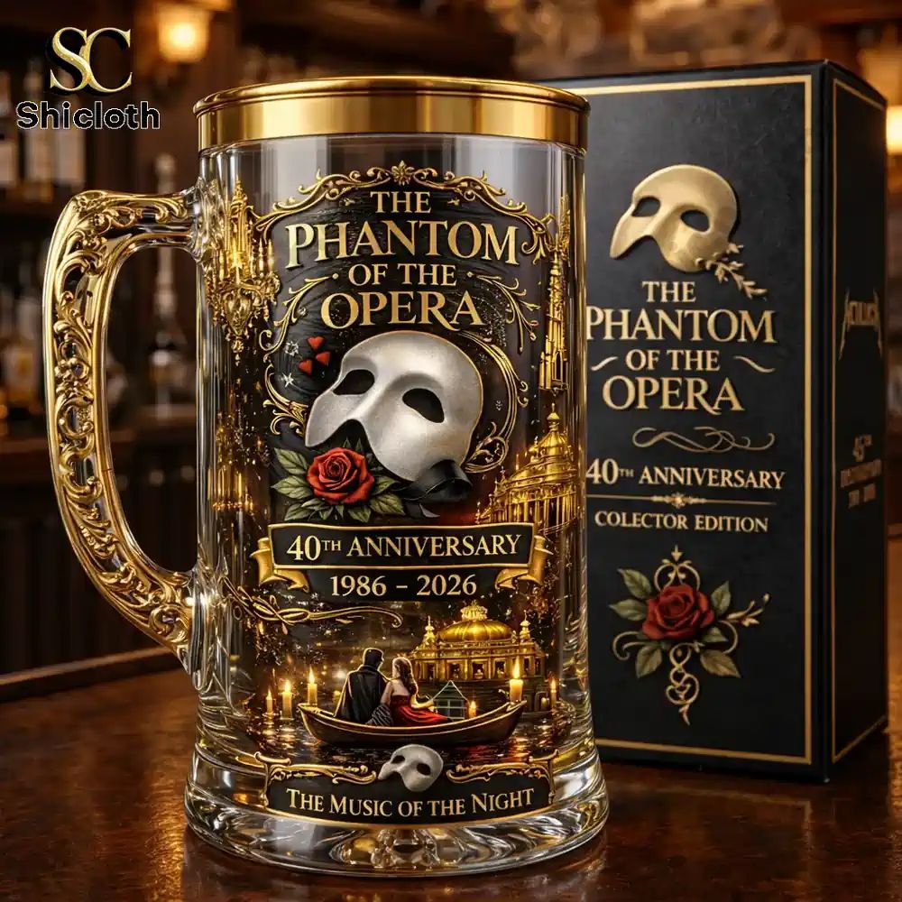 The Phantom Of The Opera 40th Anniversary The Music Of The Night Beer Glass
