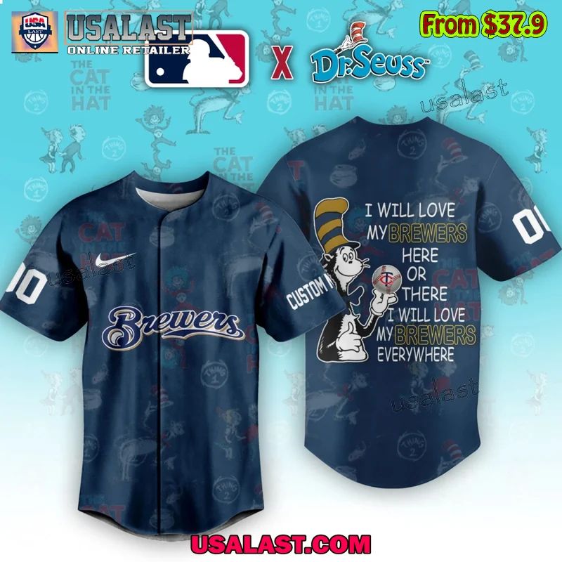 Milwaukee Brewers x Dr Seuss Baseball Jersey